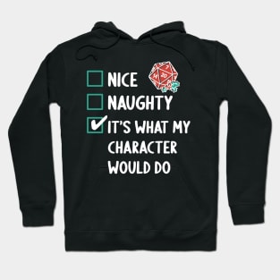 D&D Critmas Naughty & Nice Hoodie